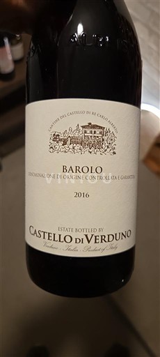 Piedmont Wines Barolo Castello di Verduno 2016