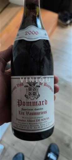 Borgoña Pommard Domaine Albert De Sousa Les Vaumuriens 2000