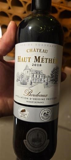 Burdeos Bordeaux Château Haut Méthé 2018