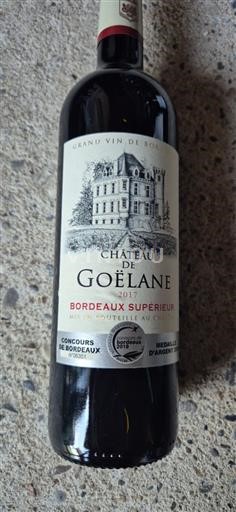 Bordeaux Bordeaux supérieur Château Goélane 2017