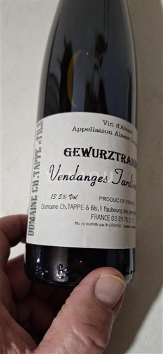 Alsasko Gewürztraminer Vendanges Tardives Domaine Ch. TAPPE & fils 2018 2018