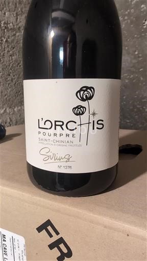 Languedoque Saint-Chinian Sirius L'Orchis Pourpre 2021