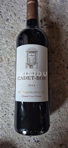 Bordeaux Saint-Émilion Grand Cru Château Cadet-Bon 2014