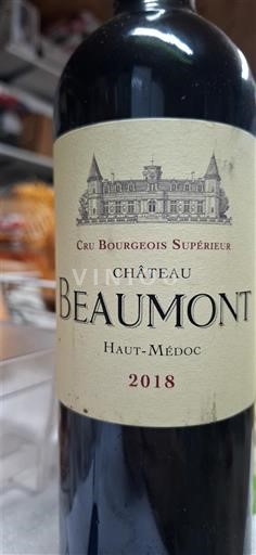 Burdeos Haut-Médoc Cru Bourgeois Supérieur Château Beaumont 2018