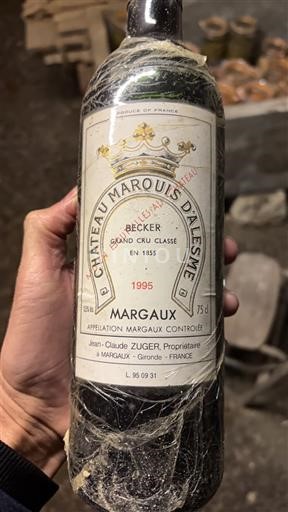 Bordoja Margaux Grand Cru Château Marquis Alesme Becker 1995