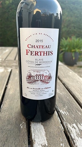 Bordeaux Blaye-Côtes-de-Bordeaux Château Ferthis 2015