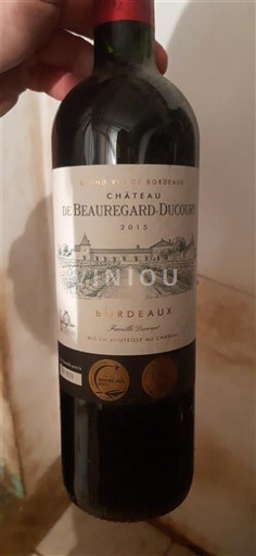Bordeaux Château Beauregard-Ducourt 2015