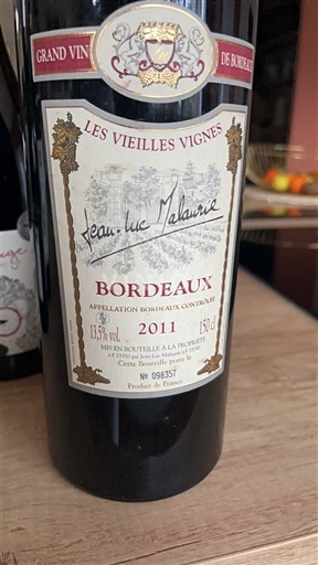Burdeos Bordeaux Jean-Luc Thalouarn Les Vieilles Vignes 2011