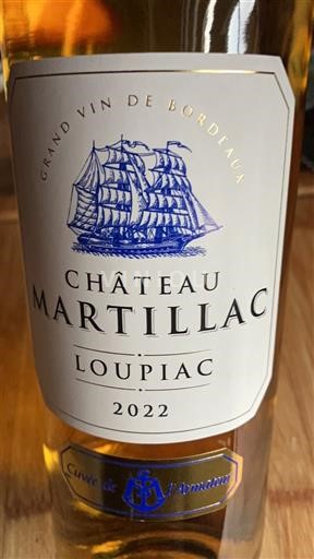 Bordéus Loupiac Château Martillac de l'Amiral 2022