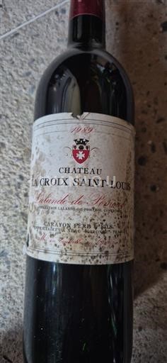 Bordeaux Lalande-de-pomerol Château La Croix Saint-Louis 1989