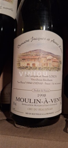 Beaujolais Moulin-à-vent Domaine Jacques et Annie Loron 1998