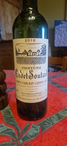 Bordeaux Saint-Émilion Grand Cru Grand Cru Château Cadet Soutard 2016