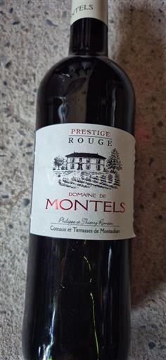 Viner Rouge sec Prestige Rouge Domaine Montels 2017 Frankrike Sydväst Sluttningar och terrasser i Montauban IGP
