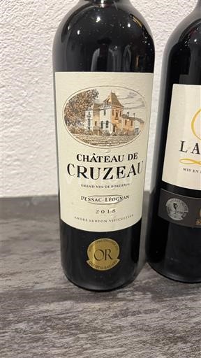 Bordeaux Pessac-Léognan Château Cruzeau 2018
