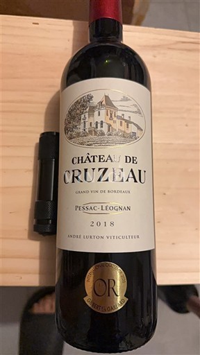 Burdeos Pessac-Léognan Château Cruzeau 2018
