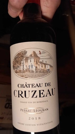 Бордо Пессак-Леоньян Château Cruzeau 2018