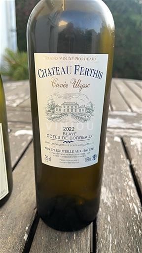 Bordeaux Blaye-Côtes-de-Bordeaux Château Ferthis Ulysse 2022