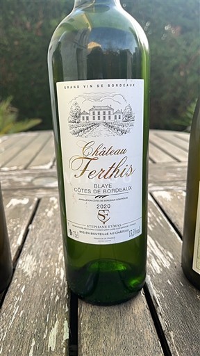Bordeaux Blaye-Côtes-de-Bordeaux Château Ferthis 2020
