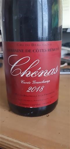 Beaujolais Chénas Domaine Côtes Remont Granchamp 2018