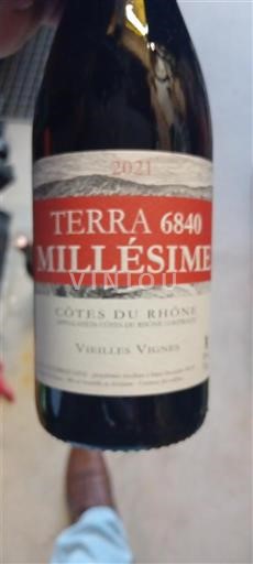 Valle del Rodano Côtes-du-Rhône Terra 6840 Millésime 2021