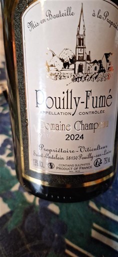 Údolí Loiry Pouilly-fumé Domaine Champault 2024
