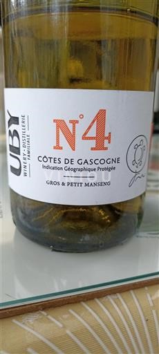 Sudoeste Côtes de Gascogne Domaine Uby N°4 Sin añada