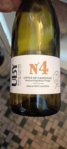 Zuidwest-Frankrijk Côtes de Gascogne Domaine Uby N°4 Niet-geïntegreerd