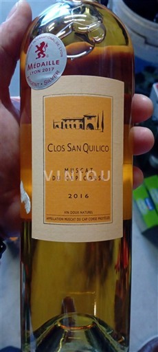 Corse Muscat-du-cap-corse Clos San Quilico 2016