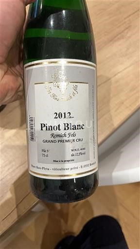 Luksemburška Mosela Grand Premier Cru Domaine Ken-Plyta Remich Fels 2012