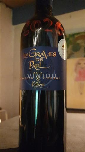 Sud-Ovest Cahors Château Vincens Les Graves de Paul 2015