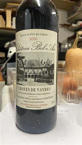 Bordeaux Graves-de-vayres Château Bel-Air 2001