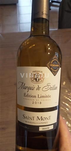 Sydvestfrankrig Saint-Mont Marquis de Seillan Édition Limitée 2018