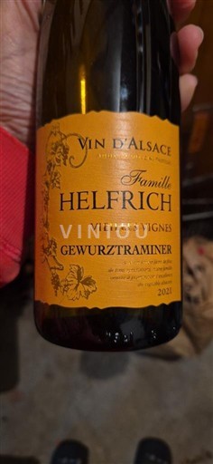 Alsasko Gewürztraminer Famille Helfrich Vieilles Vignes 2021