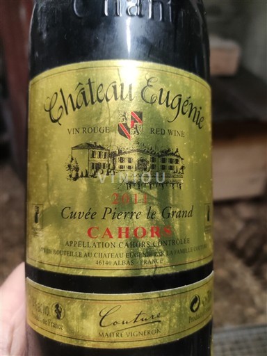 Sud-Ouest Cahors Château Eugénie Pierre le Grand rangée 34 2011