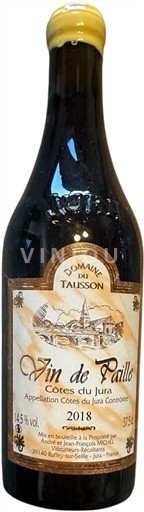 Jura No se traduce. Domaine Talisron Vin de Paille 2018