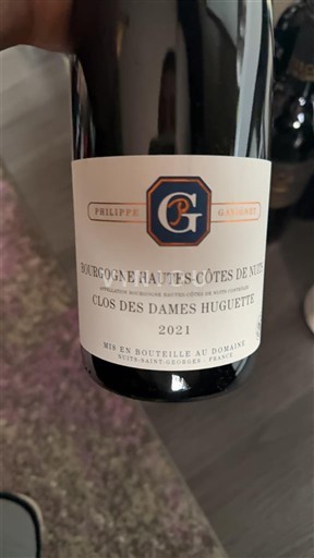 Bourgogne Hautes Côtes de nuits Philippe Gavignet Clos des Dames Huguette 2021