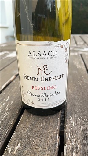 Alsace Riesling Henri Ehrhart Réserve Particulière 2017