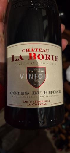 Rhônen laakso Côtes-du-rhône Château La Borie de l'Écuisson 2019