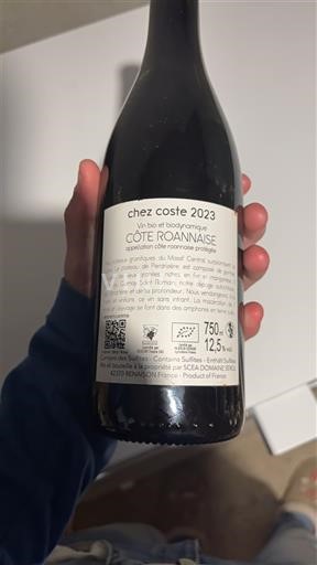 Vallée de la Loire Côte-roannaise Domaine Sotia Serol chez coste 2023