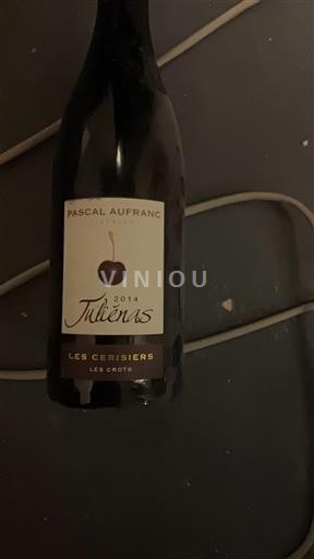 Beaujolais Juliénas Pascal Aufranc Les Cerisiers Les Crots 2014