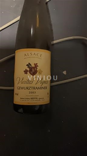 Alsace Robert & Rémy Kieffer Vieilles Vignes 2003