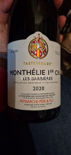 Burgundy Unspecified Premier Cru Patriarche Père & Fils Les Barbières 2020