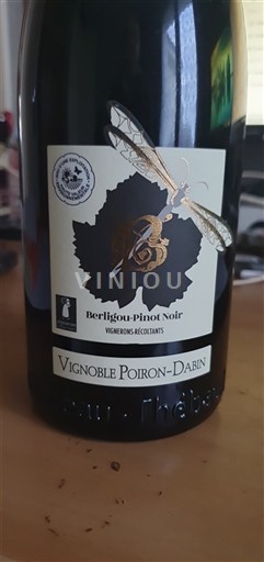 Thung lũng sông Loire Không được chỉ định Vignoble Poiron-Dabin Berligou-Pinot Noir 2022