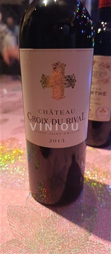 Bordeaux Lussac-Saint-Émilion Château Croix du Rival 2013