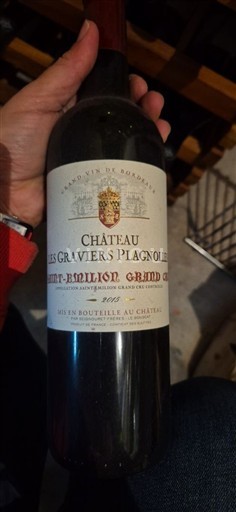 Bordeaux Saint-Émilion Grand Cru Château Les Graviers Plagnolle 2016