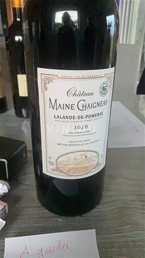 Burdeos Lalande-de-Pomerol Château Maine Chaineau 2020
