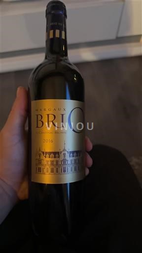 Bordeaux Margaux Château Cantenac Brown Brio 2016