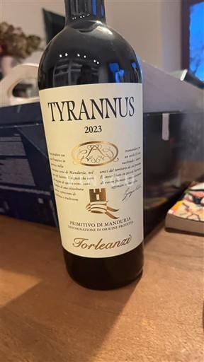 Pouilles Primitivo di Manduria Torleanzi Tyrannus 2023