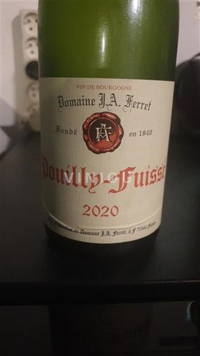 Bourgogne Pouilly-fuissé Domaine J.A. Ferret 2020