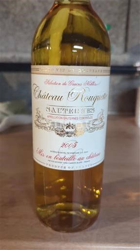 Bordeaux Sauternes Château Rouquette 2005